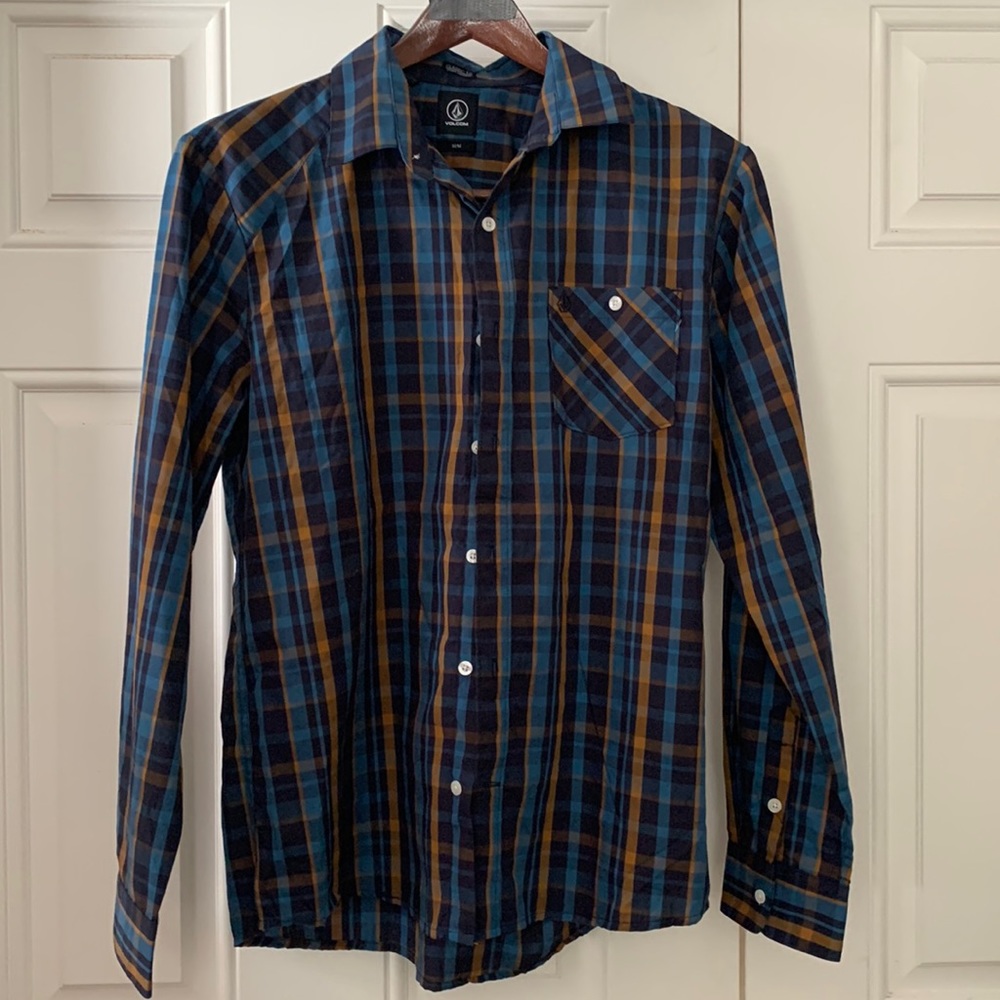 Volcom button down l/s shirt M
